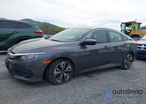 2018 Honda Civic Ex-L z USA, uszkodzony, nr VIN JHMFC1F76JX025214